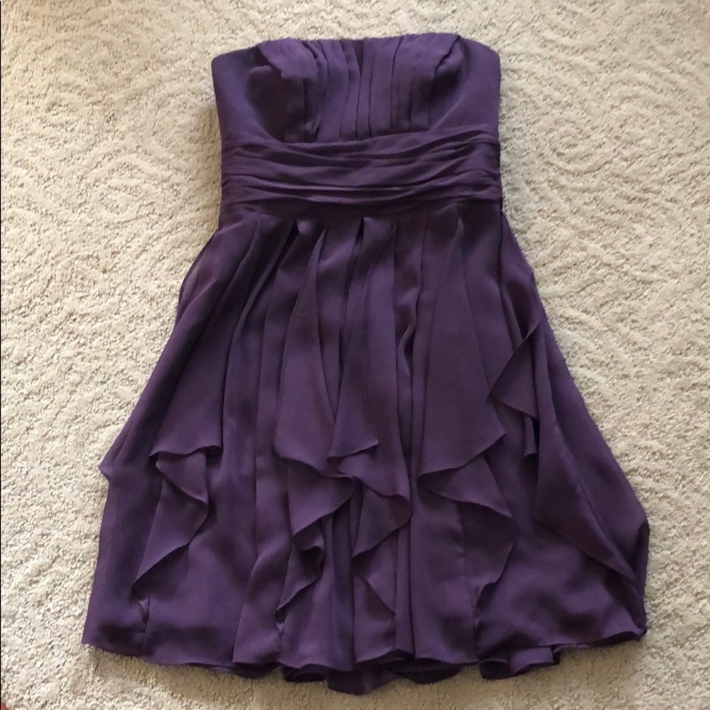 David’s bridal strapless dress